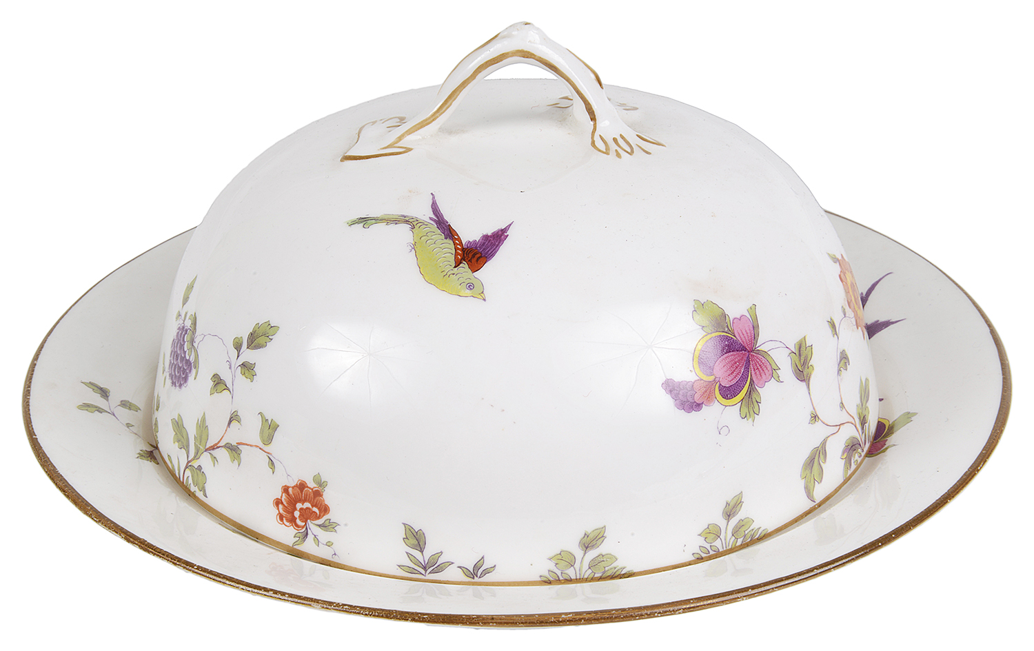 A Crown Staffordshire muffin dish, early 20th century