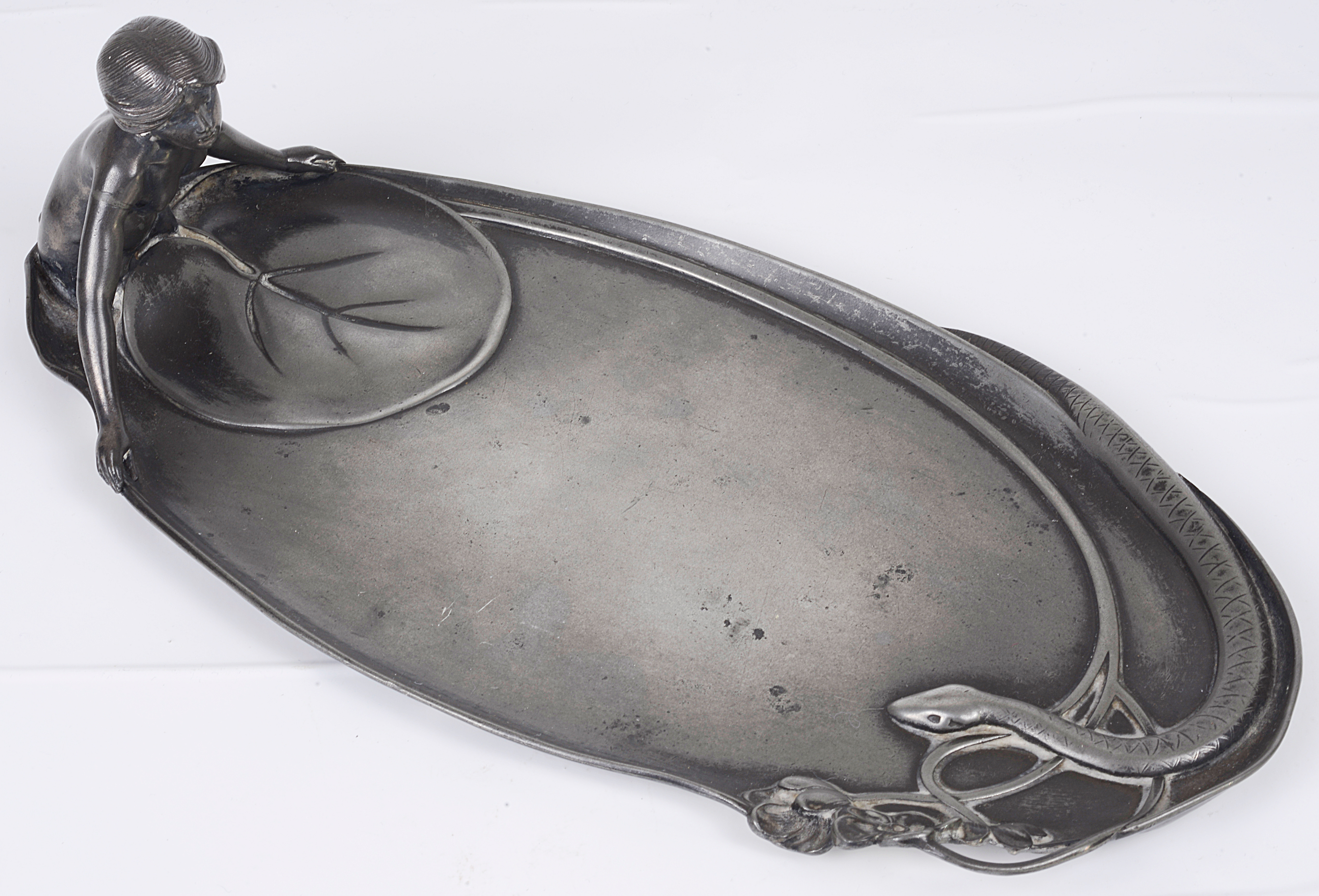 A WMF pewter calling card tray, c1910 - Image 2 of 2