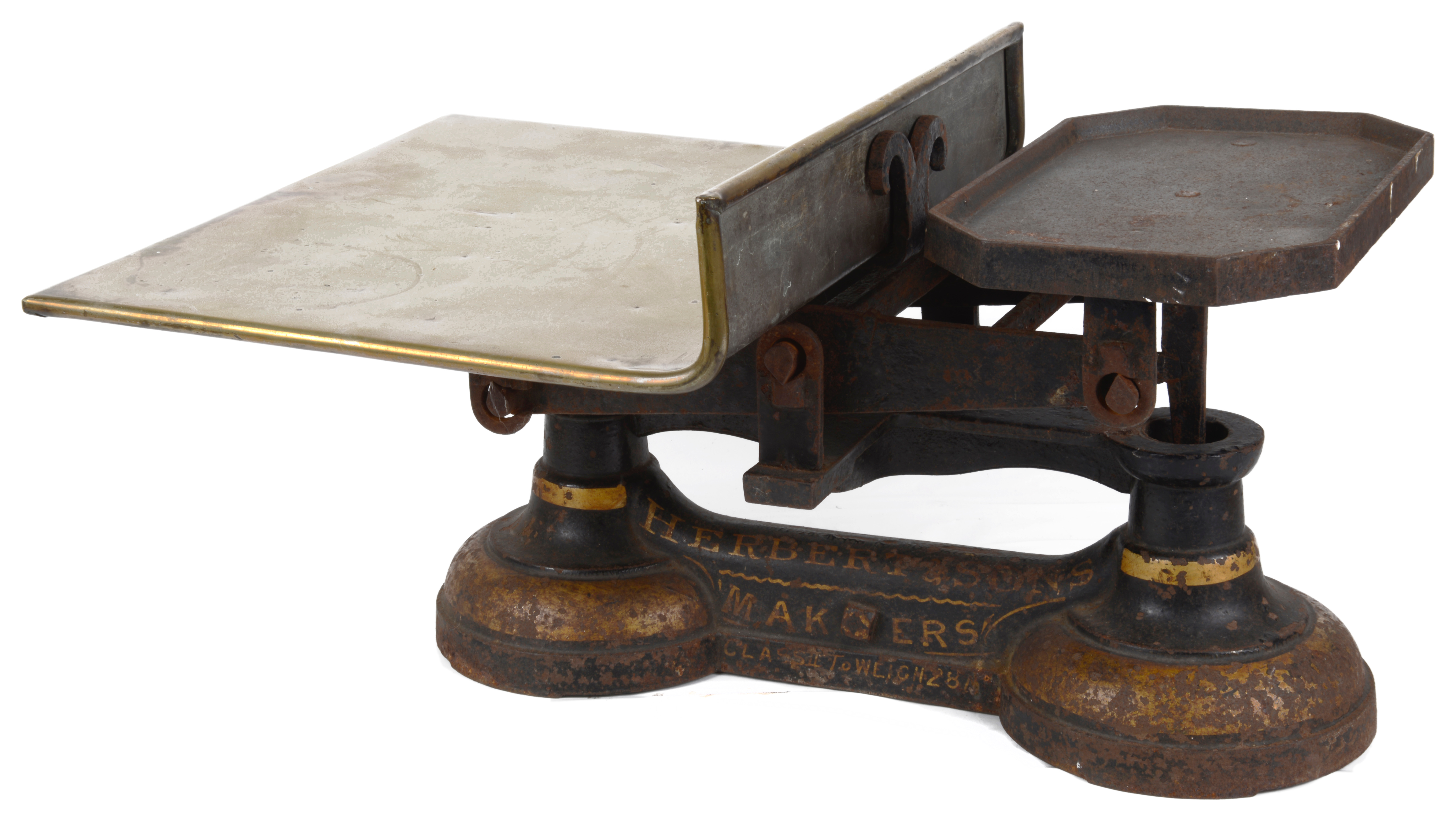 A Herbert & Sons Kings Cross shop counter scales and another - Image 2 of 6