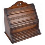 A mahogany upright letter holder, early 20th century