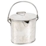 A Victorian miniature silver milk pail, hallmarked London 1882