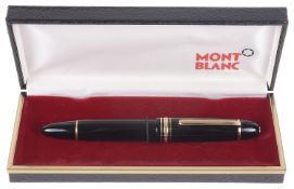 A boxed Mont Blanc Meisterstuck fountain pen