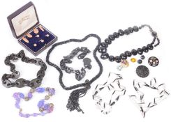 A collection of Victorian and later jewellery
