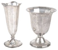 A Dutch .833 silver vase, 1927 by Gerritsen & Van Kempen