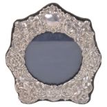 A contemporary silver picture frame, London 1990 by Keyford Frames Ltd
