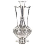 A WMF Art Nouveau twin handled bud vase, early 20th c.