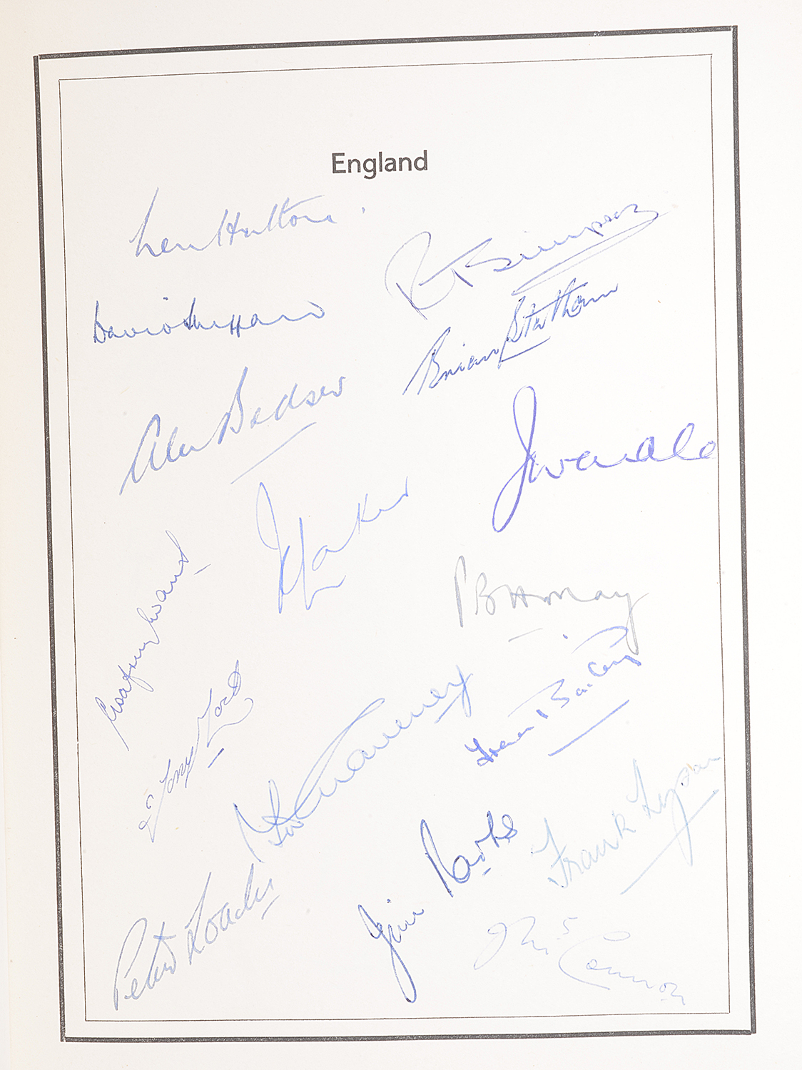 A 1950s autograph book of seventeen County cricket teams and England, Australia and Pakistan teams - Image 2 of 6