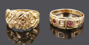 An Edwardian 18ct gold ring