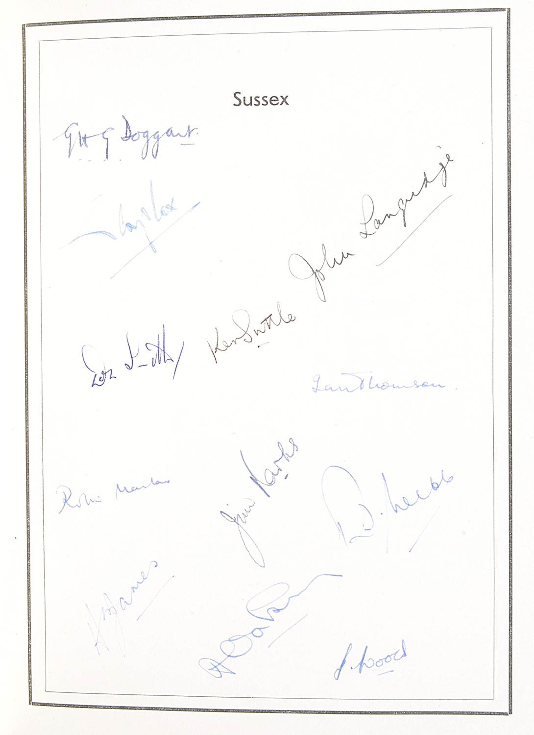 A 1950s autograph book of seventeen County cricket teams and England, Australia and Pakistan teams - Image 6 of 6