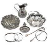 A collection of Victorian and later silver