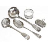 A collection of Victorian and later silver