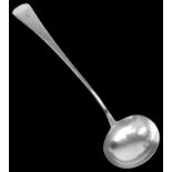 A George III silver ladle, London 1814 by John Lias