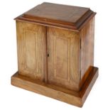 A Victorian mahogany and inlaid table top collectors cabinet