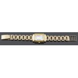 A Jean Pierre ladies wristwatch with associated 9ct gold link bracelet and clasp
