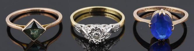 An 18ct diamond solitaire ring