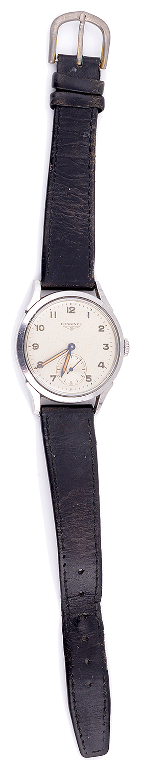 A stainless steel Longines gentlemans wristwatch