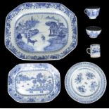 A collection of 18th c. Chinese blue and white export ware