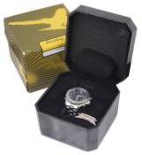 A Breitling 'Intruder Reveil' stainless steel chronograph gentleman's wristwatch