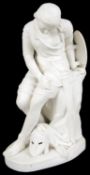 A 19th c. Minton Parian figure of Clorinda by John Bell,