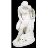 A 19th c. Minton Parian figure of Clorinda by John Bell,