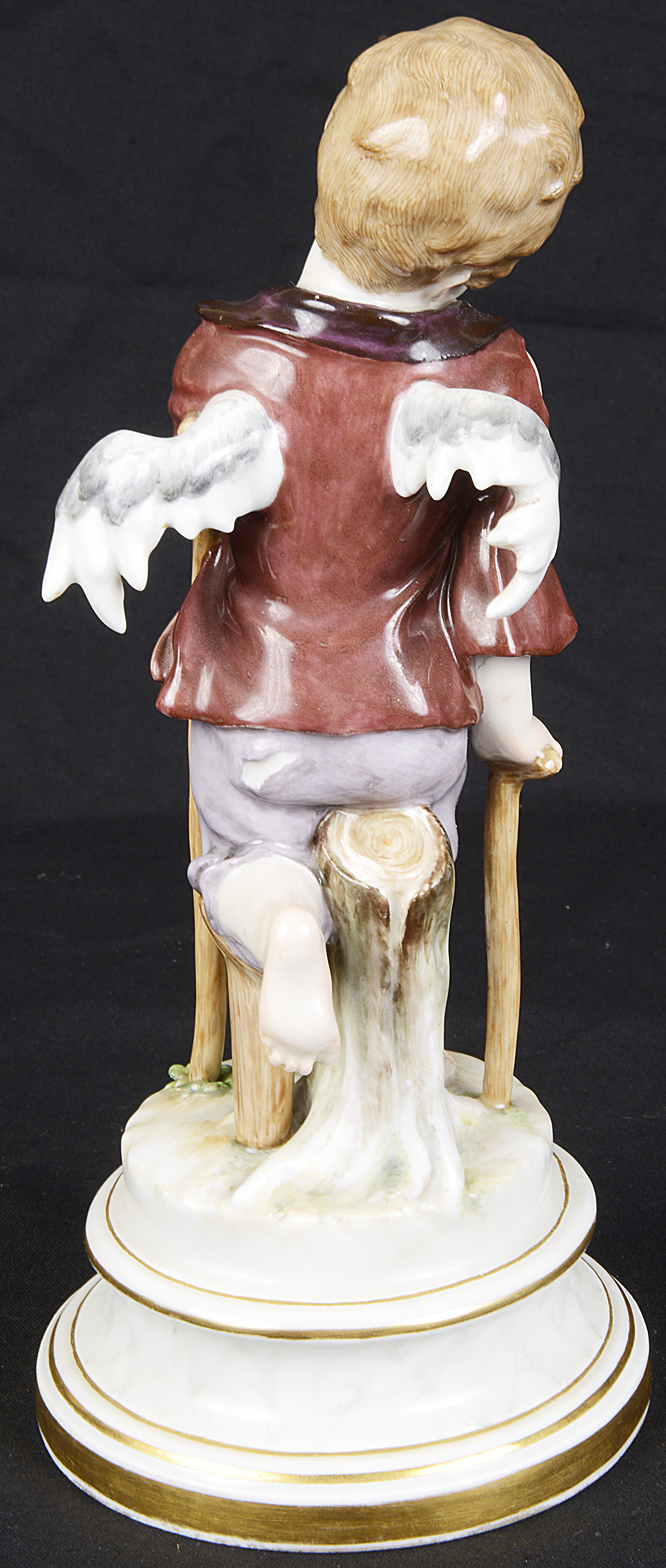 A 20th c. Meissen porcelain figure of putto - Image 2 of 3