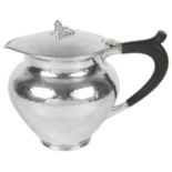 A George V silver water jug, Birm. 1911 by Albert Edward Jones
