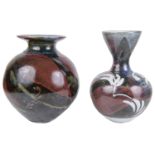 Margaret Frith (b.1943) Two Studio Pottery Porcelain Vases