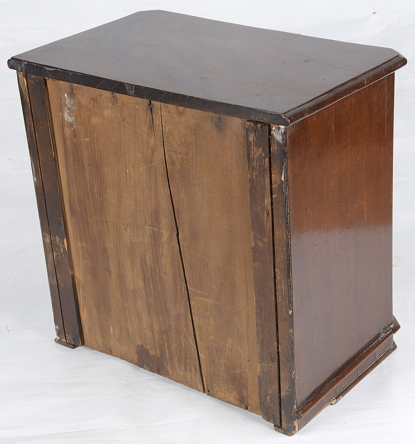 A late Victorian mahogany table top collectors chest of drawers - Image 2 of 2