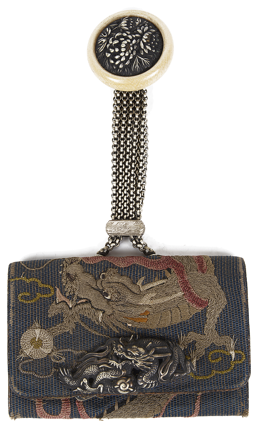 A 19th c. Japanese Meiji period tobacco pouch