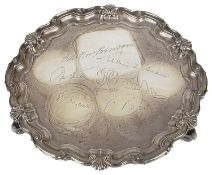 A Elizabeth II silver salver, Sheffield 1960 by James Dixon & Sons Ltd