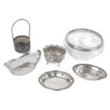 A small collection of continental mostly early 20th c. continental .830 silver items