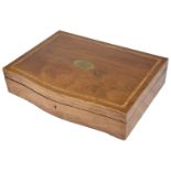 A mahogany cutlery box with maritime interest, early 20th c.