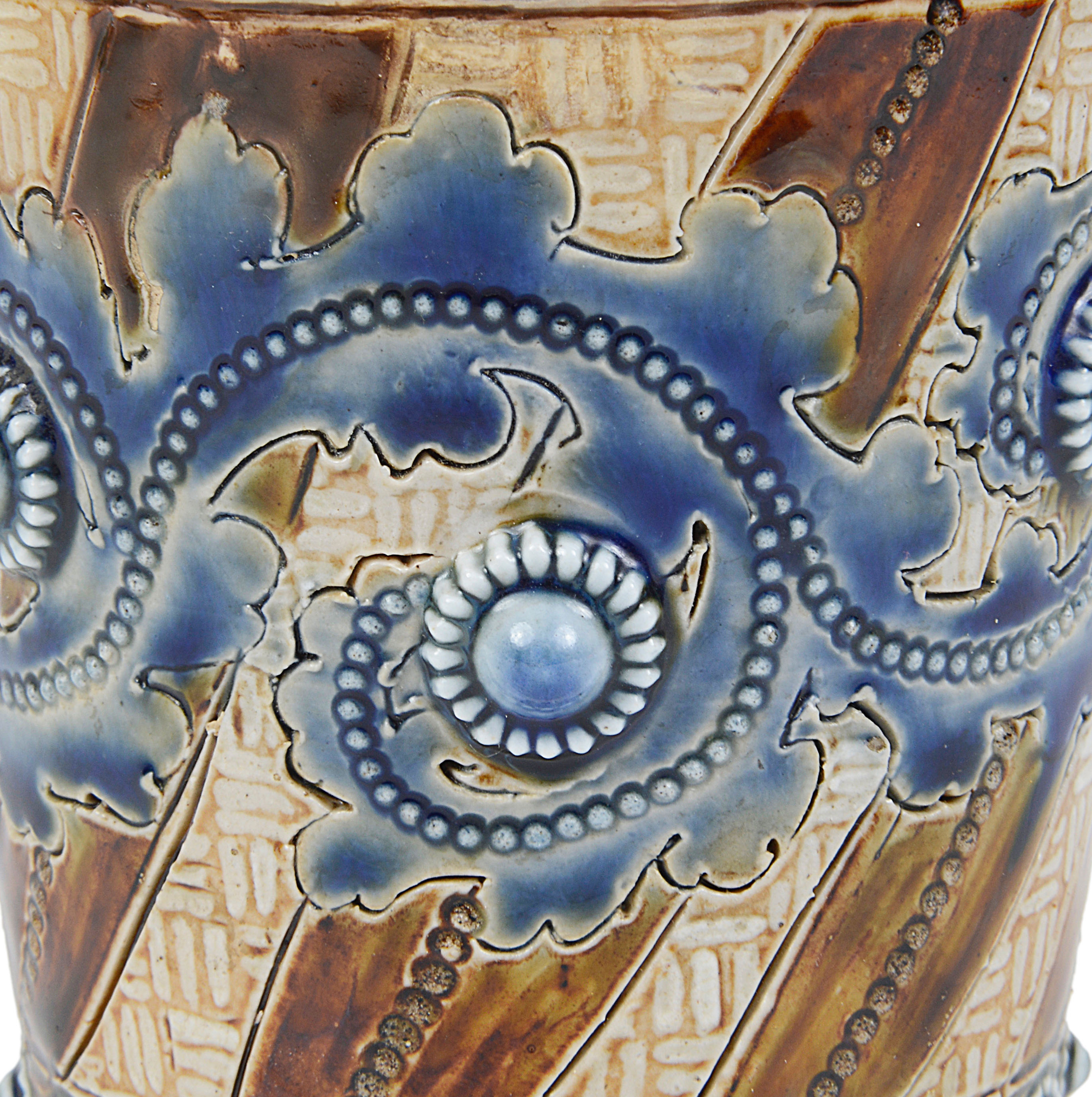A Doulton Lambeth stoneware beaker by Emma Martin, c1875 - Image 2 of 4