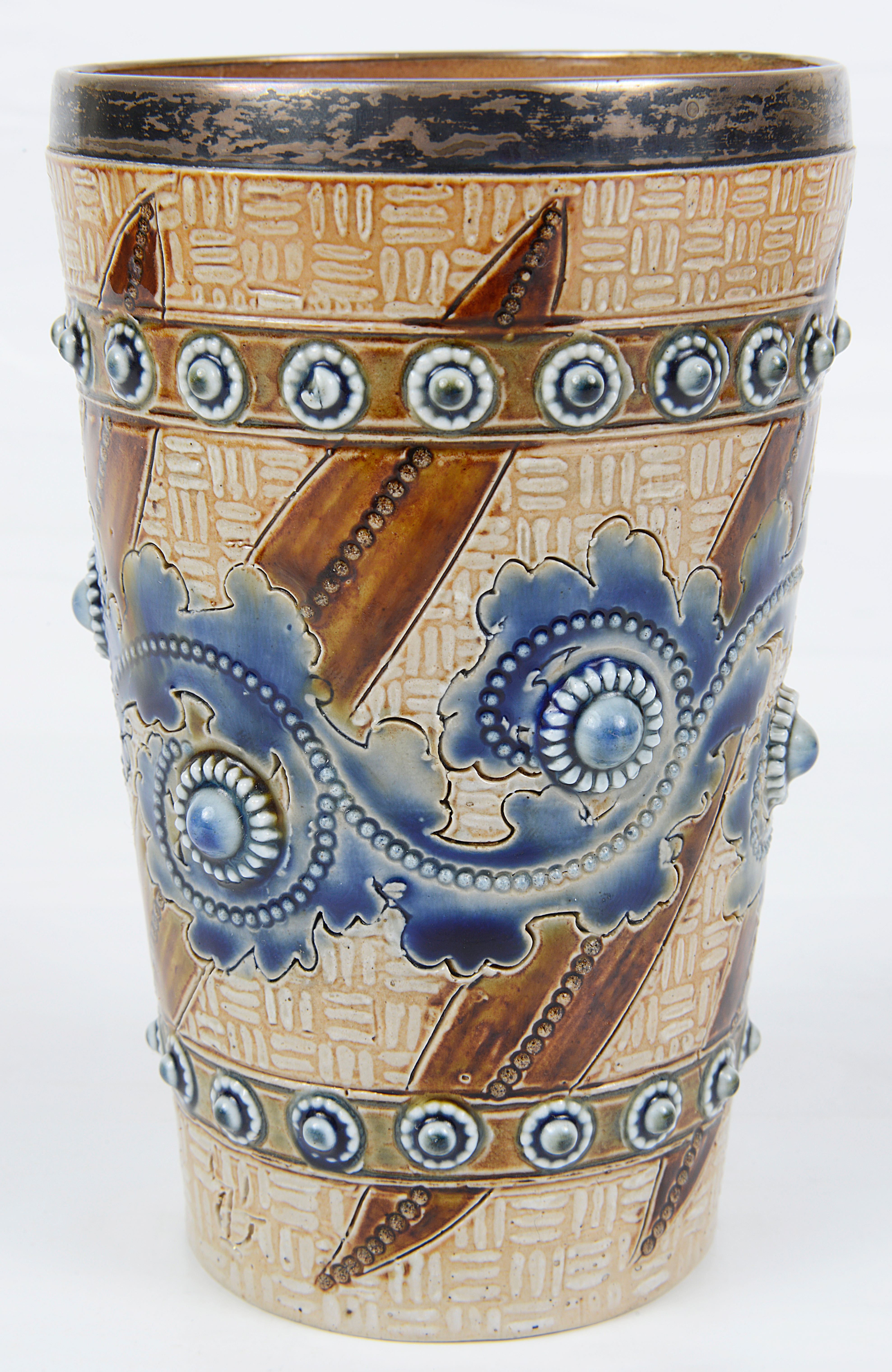 A Doulton Lambeth stoneware beaker by Emma Martin, c1875 - Image 3 of 4