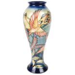 A Moorcroft 'Lark Ascending' vase by Philip Gibson