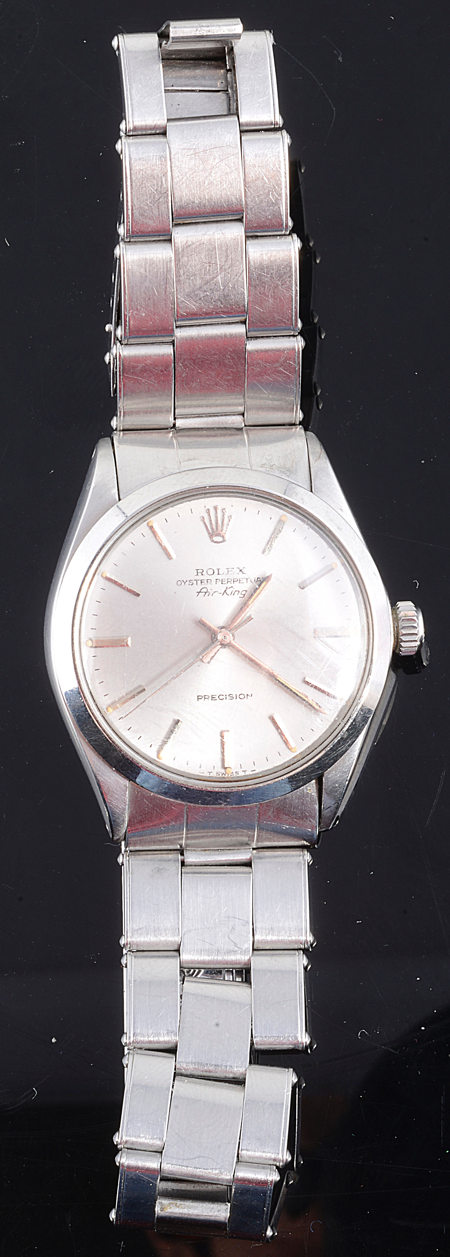 A Gentleman's Rolex Oyster Perpetual Air King Precision stainless steel wristwatch c.1970 - Image 2 of 3