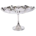 An early 20th century electroplated cake stand / tazza