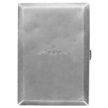 A silver RAF card case