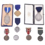A small collection of Masonic and other medals