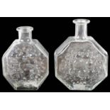 Two late 1960s Finnish 'Stella Polaris' glass decanters by Nanny Still for Riihimaen Lasi