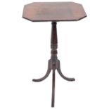 A Regency mahogany tripod wine table,