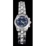 A gentleman's Breitling B-1 stainless steel chronograph wristwatch C.2000