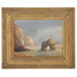 J. J. M. Walton (19th c. Brit.) View of a coastal rock arch