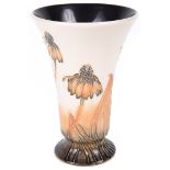 A Moorcroft cornflower vase by Anji Davenport