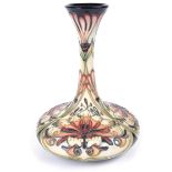 A Moorcroft 'Florian Dream' tube lined vase by Rachel Bishop