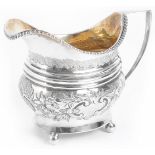 A George III silver cream jug