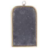 A 19th century brass framed writing slate/memoranda board