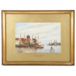 J. Van Couver (Dutch 1836-1909) A set of four Dutch harbour views