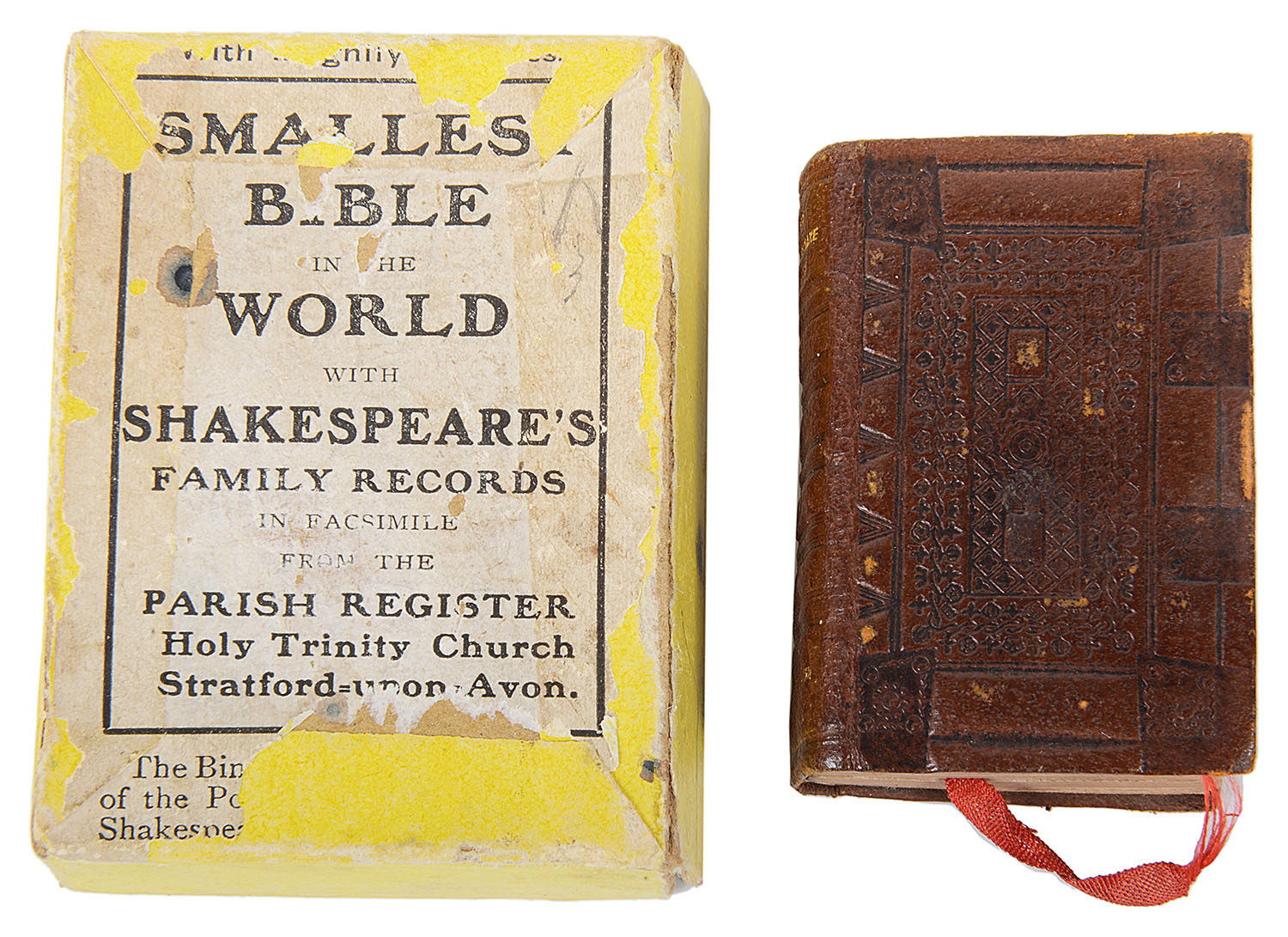 The Smallest Bible in the World with Shakespeare's Family Records