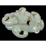 A contemporary Chinese celadon jade pendant